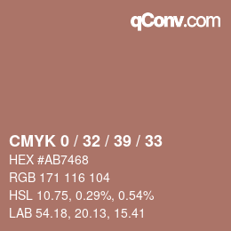 Color code: CMYK 0 / 32 / 39 / 33 | qconv.com