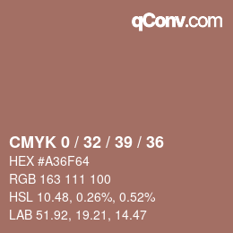 Color code: CMYK 0 / 32 / 39 / 36 | qconv.com