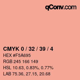 Color code: CMYK 0 / 32 / 39 / 4 | qconv.com