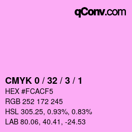 Color code: CMYK 0 / 32 / 3 / 1 | qconv.com