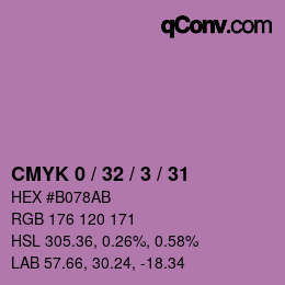 Color code: CMYK 0 / 32 / 3 / 31 | qconv.com