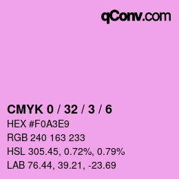 Farbcode: CMYK 0 / 32 / 3 / 6 | qconv.com