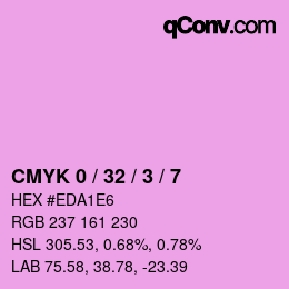 カラーコード: CMYK 0 / 32 / 3 / 7 | qconv.com