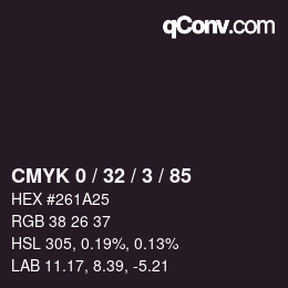 Color code: CMYK 0 / 32 / 3 / 85 | qconv.com