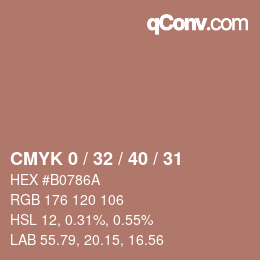 Color code: CMYK 0 / 32 / 40 / 31 | qconv.com