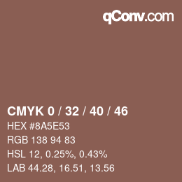 Color code: CMYK 0 / 32 / 40 / 46 | qconv.com