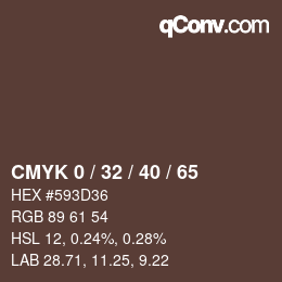 Color code: CMYK 0 / 32 / 40 / 65 | qconv.com