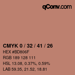 Color code: CMYK 0 / 32 / 41 / 26 | qconv.com