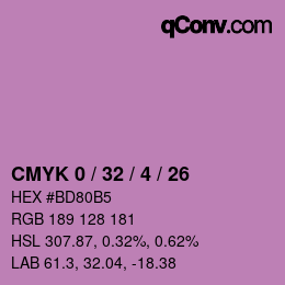 Color code: CMYK 0 / 32 / 4 / 26 | qconv.com