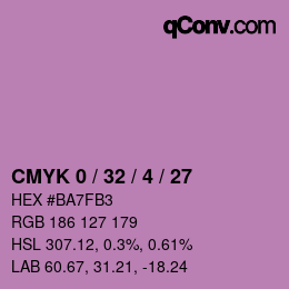 Color code: CMYK 0 / 32 / 4 / 27 | qconv.com