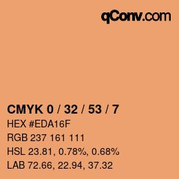Color code: CMYK 0 / 32 / 53 / 7 | qconv.com
