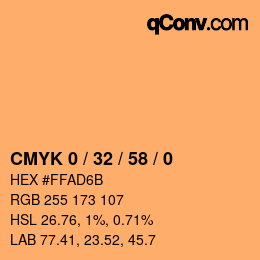 Color code: CMYK 0 / 32 / 58 / 0 | qconv.com