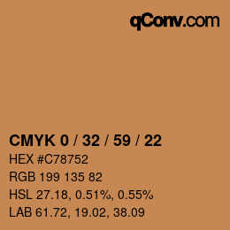 Color code: CMYK 0 / 32 / 59 / 22 | qconv.com