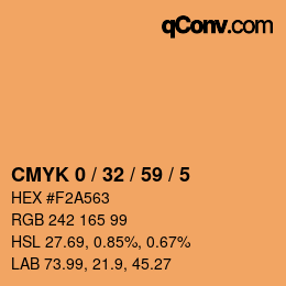 Color code: CMYK 0 / 32 / 59 / 5 | qconv.com