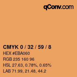 Color code: CMYK 0 / 32 / 59 / 8 | qconv.com