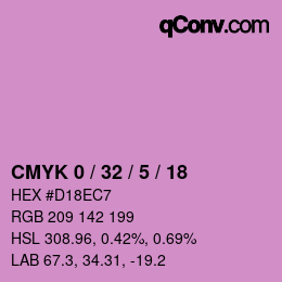 Color code: CMYK 0 / 32 / 5 / 18 | qconv.com