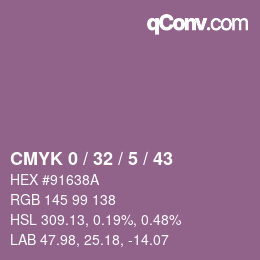 颜色代码: CMYK 0 / 32 / 5 / 43 | qconv.com