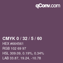 カラーコード: CMYK 0 / 32 / 5 / 60 | qconv.com