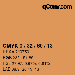 Color code: CMYK 0 / 32 / 60 / 13 | qconv.com