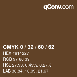 Color code: CMYK 0 / 32 / 60 / 62 | qconv.com