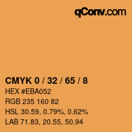 カラーコード: CMYK 0 / 32 / 65 / 8 | qconv.com