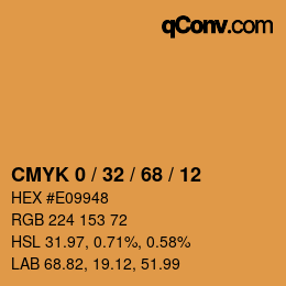 Color code: CMYK 0 / 32 / 68 / 12 | qconv.com
