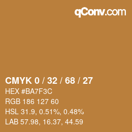 Color code: CMYK 0 / 32 / 68 / 27 | qconv.com