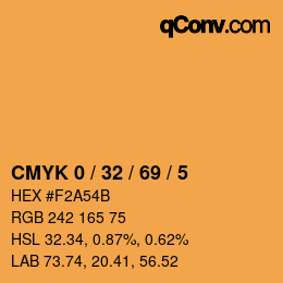 Color code: CMYK 0 / 32 / 69 / 5 | qconv.com