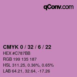 Color code: CMYK 0 / 32 / 6 / 22 | qconv.com