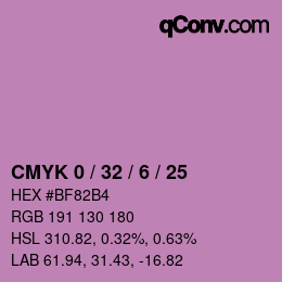 Color code: CMYK 0 / 32 / 6 / 25 | qconv.com