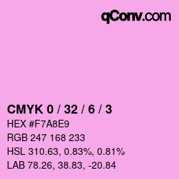 カラーコード: CMYK 0 / 32 / 6 / 3 | qconv.com