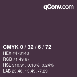 Código de color: CMYK 0 / 32 / 6 / 72 | qconv.com