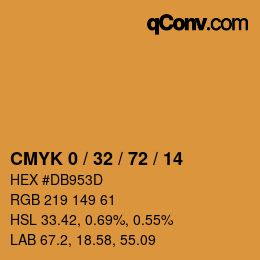 Color code: CMYK 0 / 32 / 72 / 14 | qconv.com