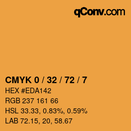 Color code: CMYK 0 / 32 / 72 / 7 | qconv.com