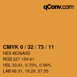 Color code: CMYK 0 / 32 / 73 / 11 | qconv.com