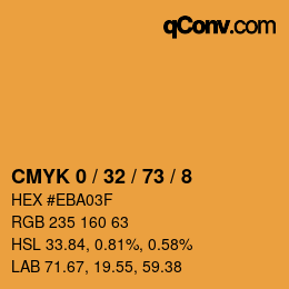 Color code: CMYK 0 / 32 / 73 / 8 | qconv.com