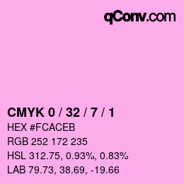 Color code: CMYK 0 / 32 / 7 / 1 | qconv.com