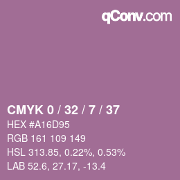 Code couleur: CMYK 0 / 32 / 7 / 37 | qconv.com