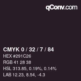 Color code: CMYK 0 / 32 / 7 / 84 | qconv.com