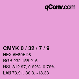 Color code: CMYK 0 / 32 / 7 / 9 | qconv.com