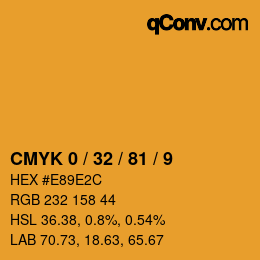 Color code: CMYK 0 / 32 / 81 / 9 | qconv.com