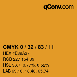 Color code: CMYK 0 / 32 / 83 / 11 | qconv.com