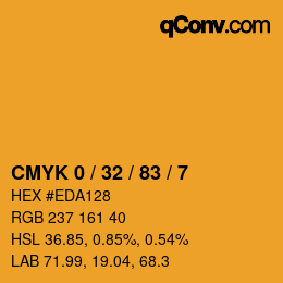 Color code: CMYK 0 / 32 / 83 / 7 | qconv.com