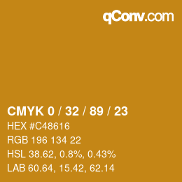 Color code: CMYK 0 / 32 / 89 / 23 | qconv.com