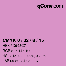 Color code: CMYK 0 / 32 / 8 / 15 | qconv.com