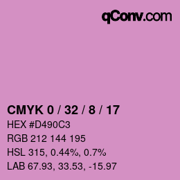 Color code: CMYK 0 / 32 / 8 / 17 | qconv.com