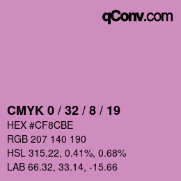 Color code: CMYK 0 / 32 / 8 / 19 | qconv.com