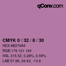 Color code: CMYK 0 / 32 / 8 / 30 | qconv.com