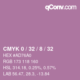 Color code: CMYK 0 / 32 / 8 / 32 | qconv.com