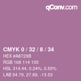 Color code: CMYK 0 / 32 / 8 / 34 | qconv.com